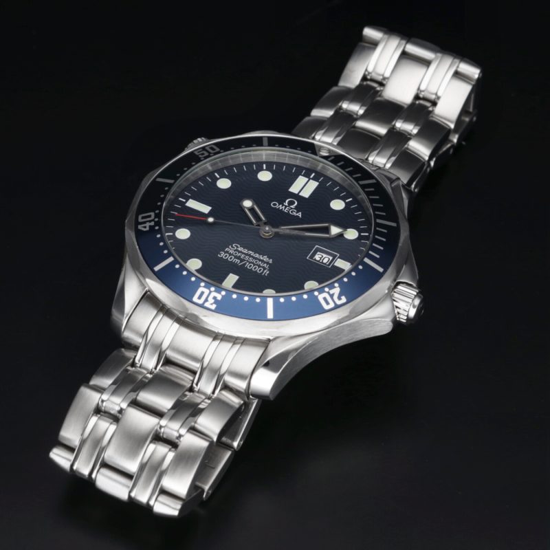 2001 ca. Unpolished Omega ref. 25418000 Bond Seamaster Diver 300M Quartz 41 mm. with Cards - Image 14
