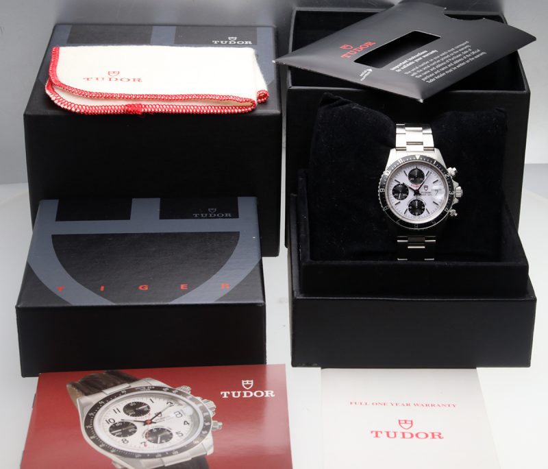 1997 Tudor "Tiger" ref. 79270 Prince Date Small Block Quadrante Panda "Porcellana" Full-set - immagine 17