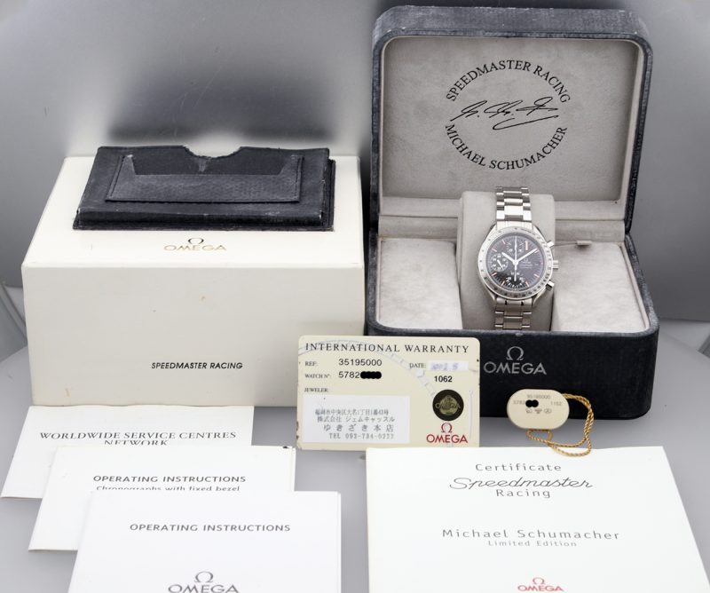 2002 Omega 35195000 Speedmaster Racing Automatico 39 mm. Schumacher Limited Edition, Full-set - immagine 17