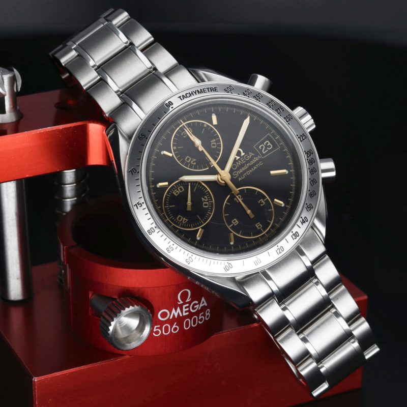 2005 Omega 35135400 Speedmaster Data Japan Limited Automatcio 39 mm. Scatola, Libretto, Garanzia - immagine 5