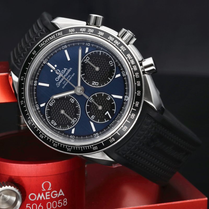 2018 Omega 32632405003001 Speedmaster Racing Co-Axial Chronograph 40mm Full set + Revisione Omega - immagine 4