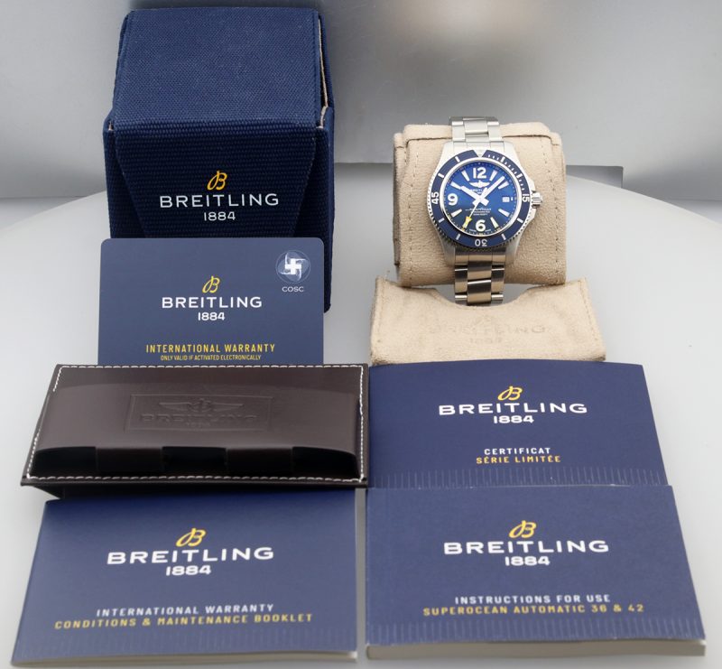 2022 Breitling ref. A173661A1C1A1 SuperOcean 42 Automatico Japan Limited Edition, Full set - immagine 17