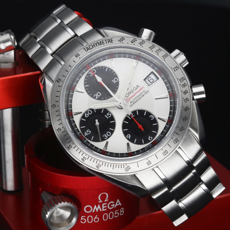 ca. 2012 Omega 32113100 Speedmaster Date Automatic 40mm. Box+Cards+Omega Serviced - Image 4