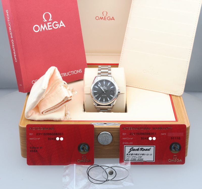 2017 ca. Omega ref. 23110396006001 Seamaster Aqua Terra Quarzo 38.5mm Full-set, Revisionato Omega - immagine 15