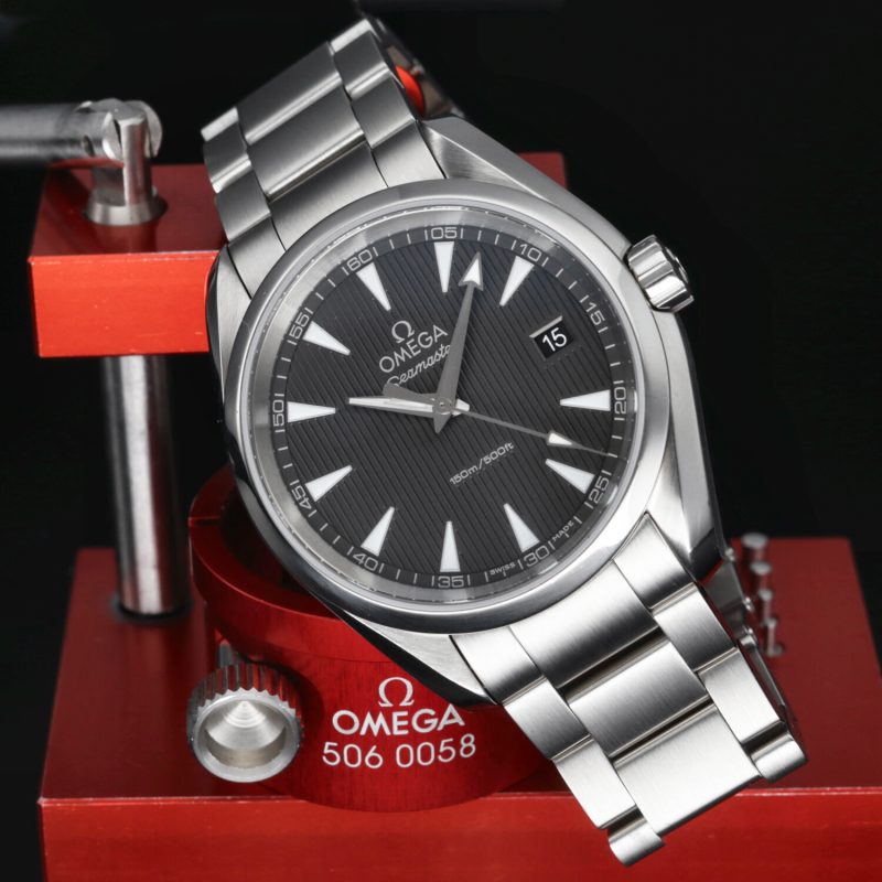 2017 ca. Omega ref. 23110396006001 Seamaster Aqua Terra Quarzo 38.5mm Full-set, Revisionato Omega - immagine 5