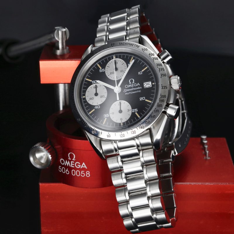 1993 Omega 35115000 Speedmaster Date 39mm Reverse Panda Dial, Omega Serviced, Full-set - Image 5