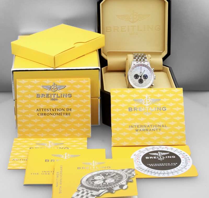 2003 Breitling ref. A41322 Navitimer 50th Anniversary Acciaio Automatico 42 mm Full-set - immagine 16