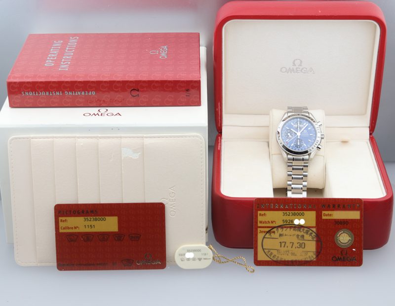 2005 Unworn Omega 35238000 Speedmaster Day-Date Mk40, Box+Cards+Booklet+Hang Tag - Image 16