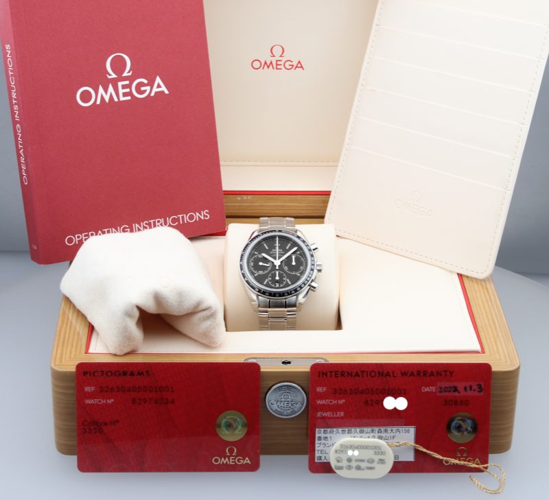 2022 Omega 32630405001001 Speedmaster Racing Co-Axial Chronograph 40mm. Box, Cards, Booklet - Image 16