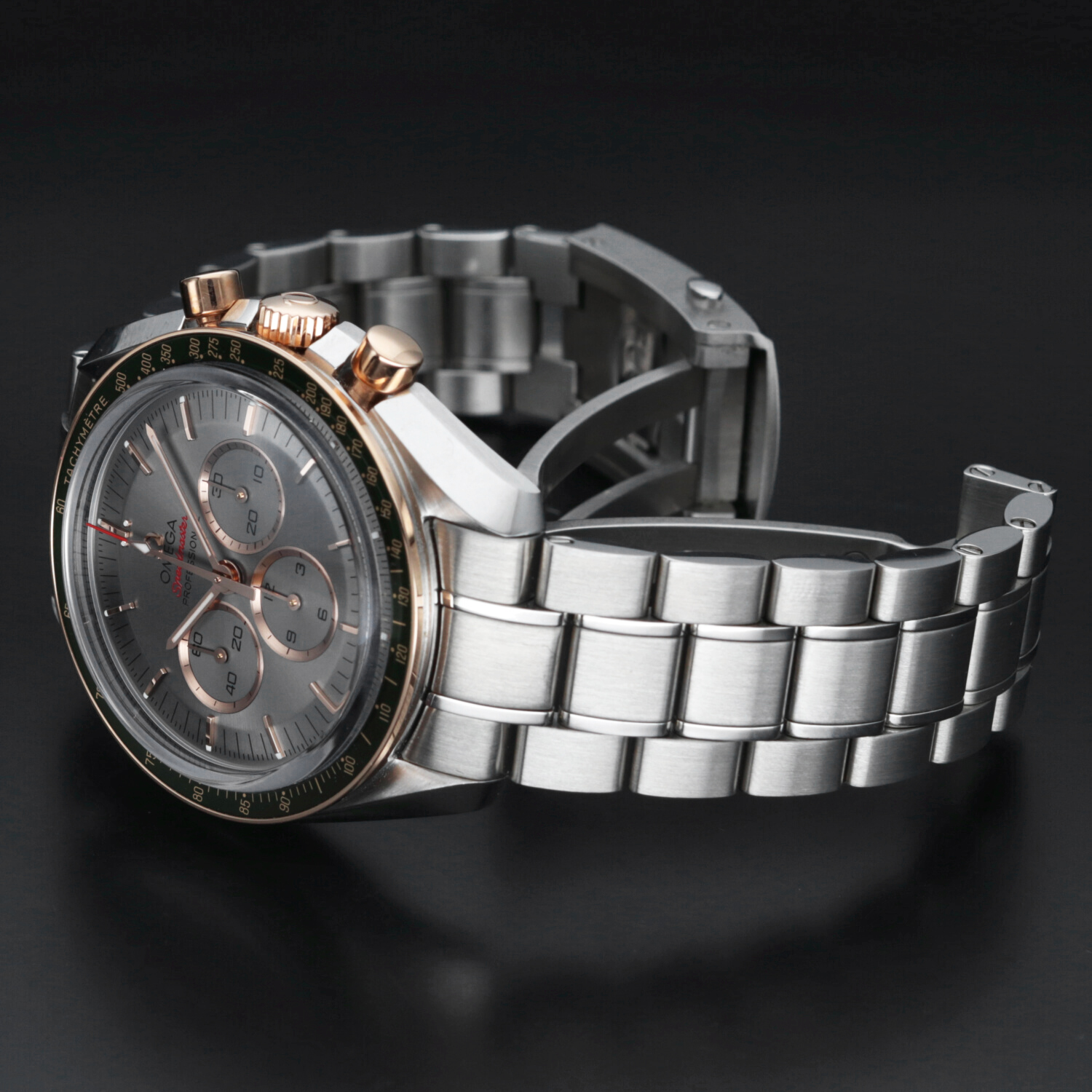 2018 Omega ref. 52220423006001 Speedmaster Tokio 2020 Carica Manuale Acciaio e Oro Rosa Full set