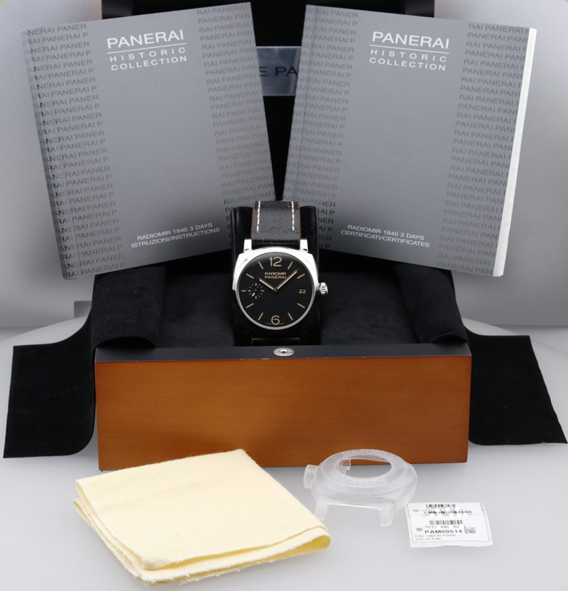2015 Panerai PAM00514 Radiomir 1940 3 Days Handwound 47mm Full-set - Image 16