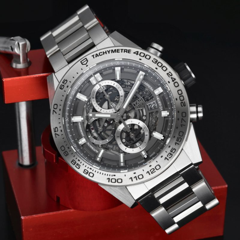 2019 TAG Heuer CAR2A8A.BF0707 Carrera Calibre Heuer 01 Automatico 45 mm Scatola+Garanzia+Libretti - immagine 5