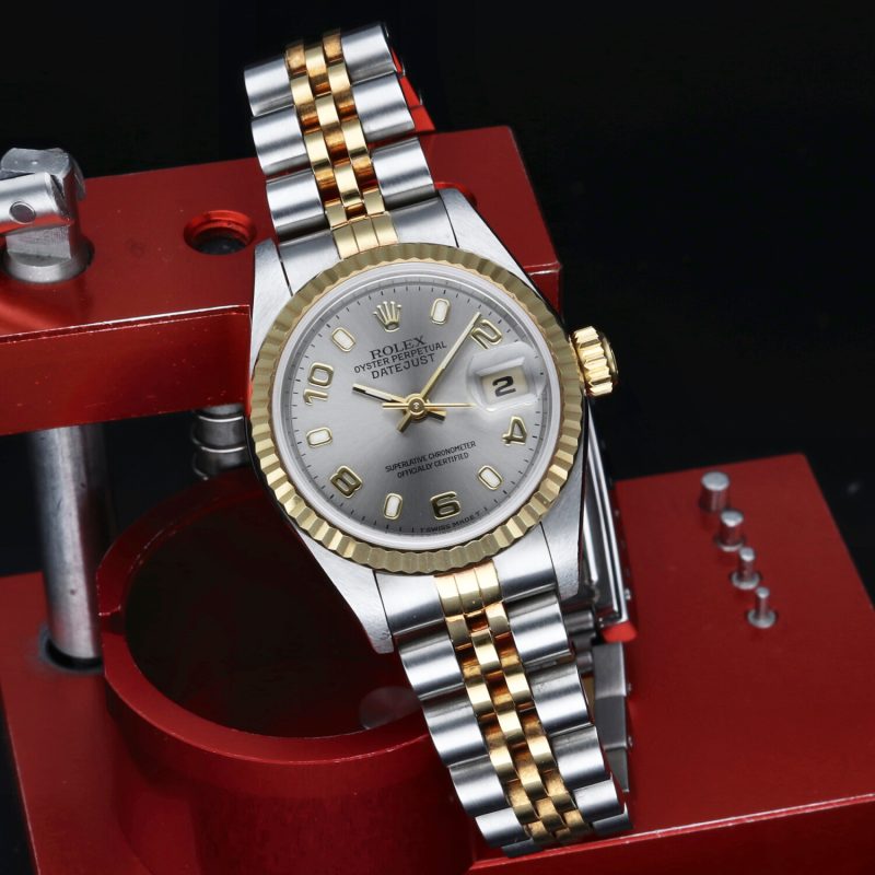 1999 Rolex Ladies Two Tone SS x YG Datejust 69173 Automatic 26mm Grey Dial, Full-set - Image 5