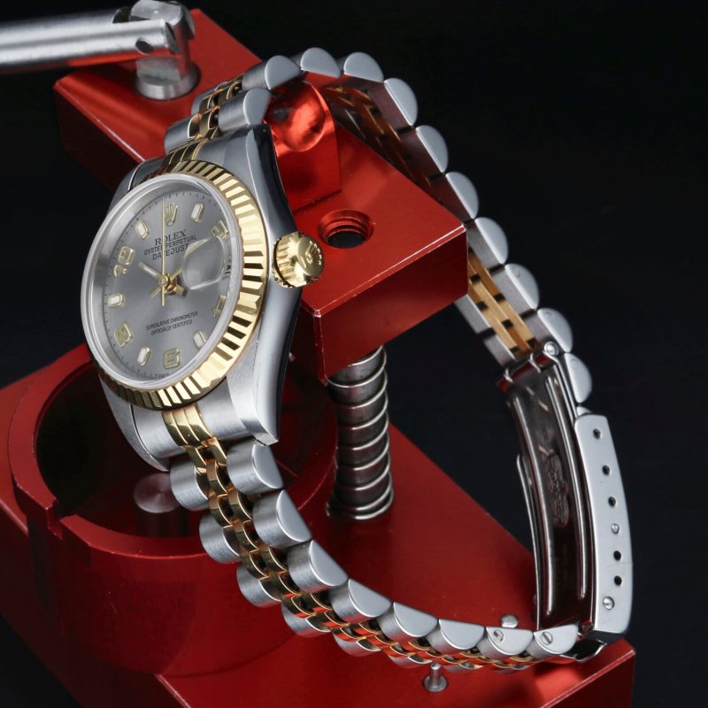 1999 Rolex Ladies Two Tone SS x YG Datejust 69173 Automatic 26mm Grey Dial, Full-set - Image 6