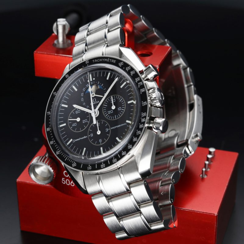 2006 Omega 35705000 Speedmaster Professional The Moon Watch Moonphase Box+Card+Booklet+Omega Serviced - Image 6