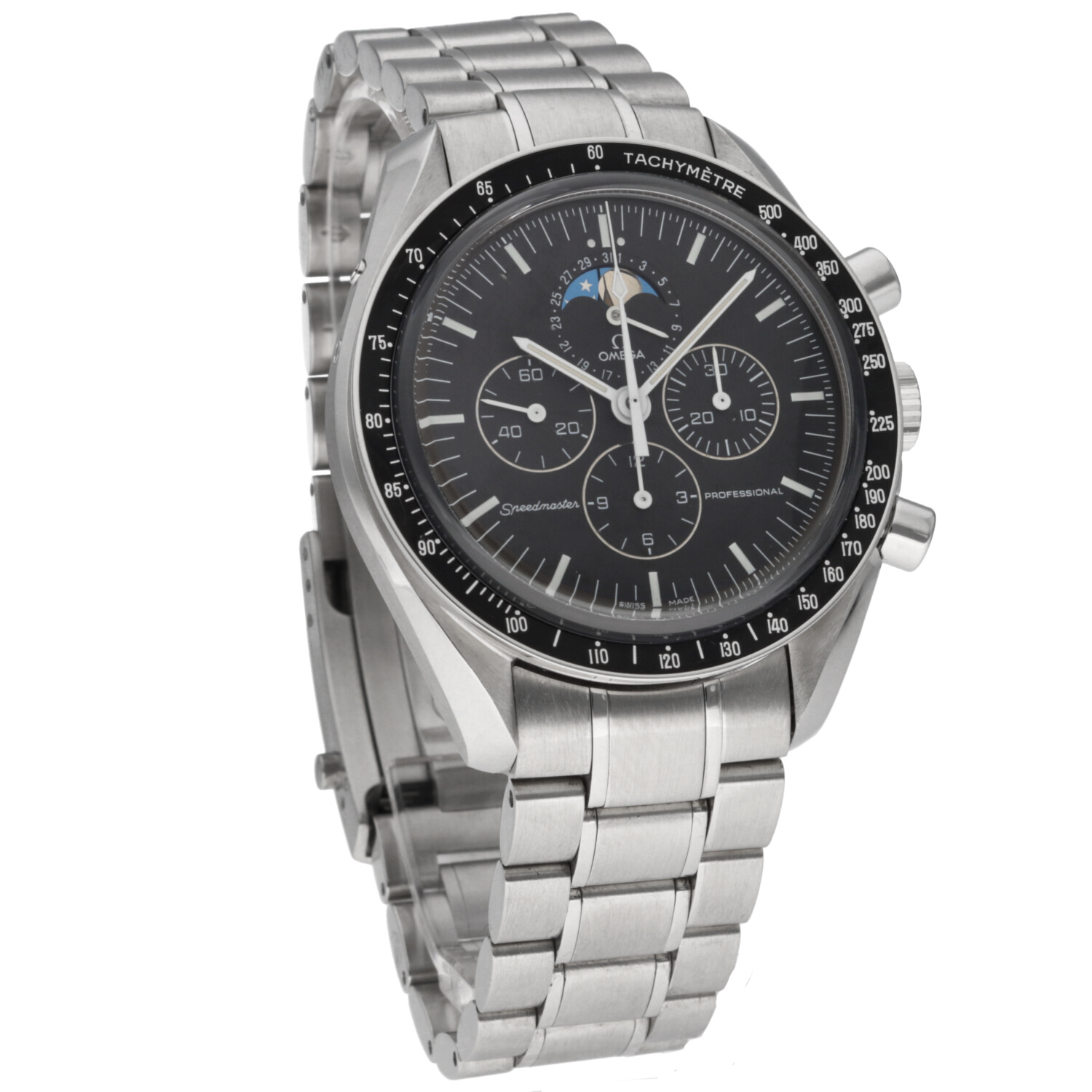 2006 Omega 35705000 Speedmaster Professional The Moon Watch Moonphase Box Card Booklet Omega Serviced
