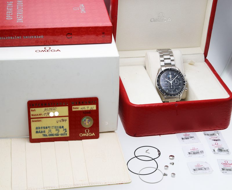 2006 Omega 35705000 Speedmaster Professional The Moon Watch Moonphase Box+Card+Booklet+Omega Serviced - Image 16