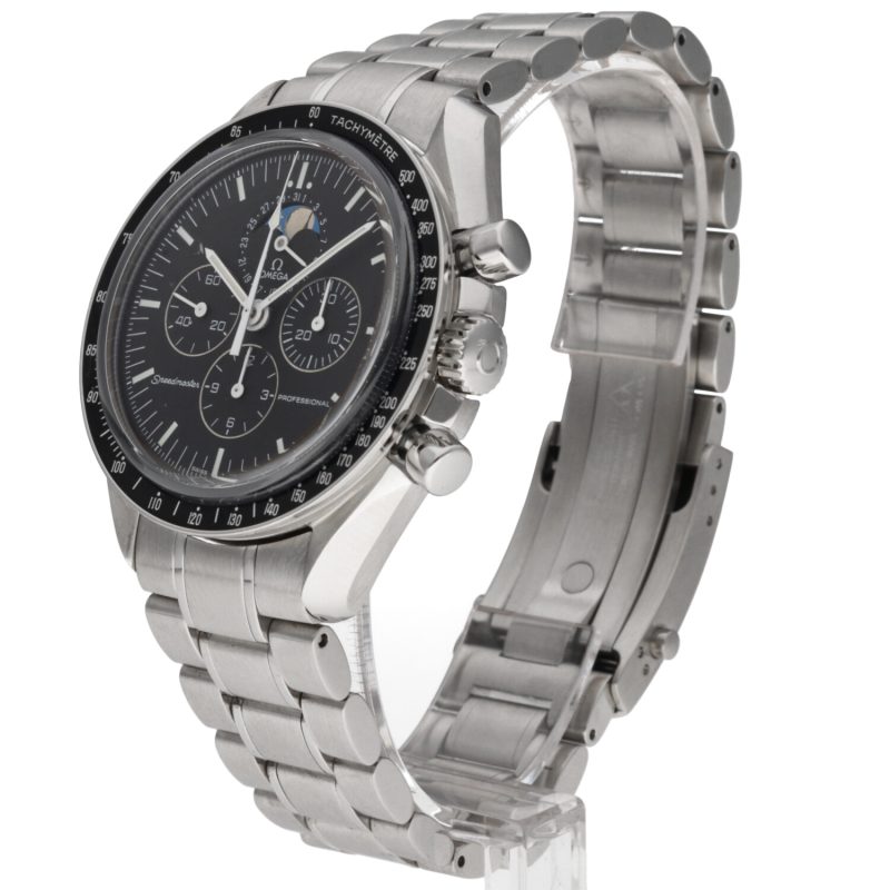 2006 Omega 35705000 Speedmaster Professional The Moon Watch Moonphase Box+Card+Booklet+Omega Serviced - Image 2