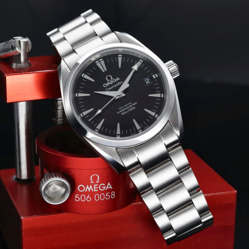2005 Omega 25045000 Seamaster Aqua Terra Co-Axial Automatic 36 mm Box, Card, Booklet, Omega Serviced - Image 5