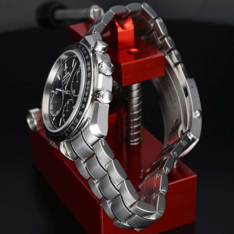 2022 Mai Lucidato Omega 32630405001001 Speedmaster Racing Co-Axial Chronograph 40mm Scatola, Garanzia, Libretto, Cartellino - immagine 6
