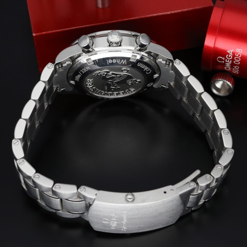 2022 Mai Lucidato Omega 32630405001001 Speedmaster Racing Co-Axial Chronograph 40mm Scatola, Garanzia, Libretto, Cartellino - immagine 11