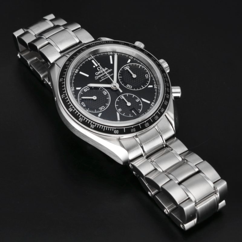 2022 Mai Lucidato Omega 32630405001001 Speedmaster Racing Co-Axial Chronograph 40mm Scatola, Garanzia, Libretto, Cartellino - immagine 12