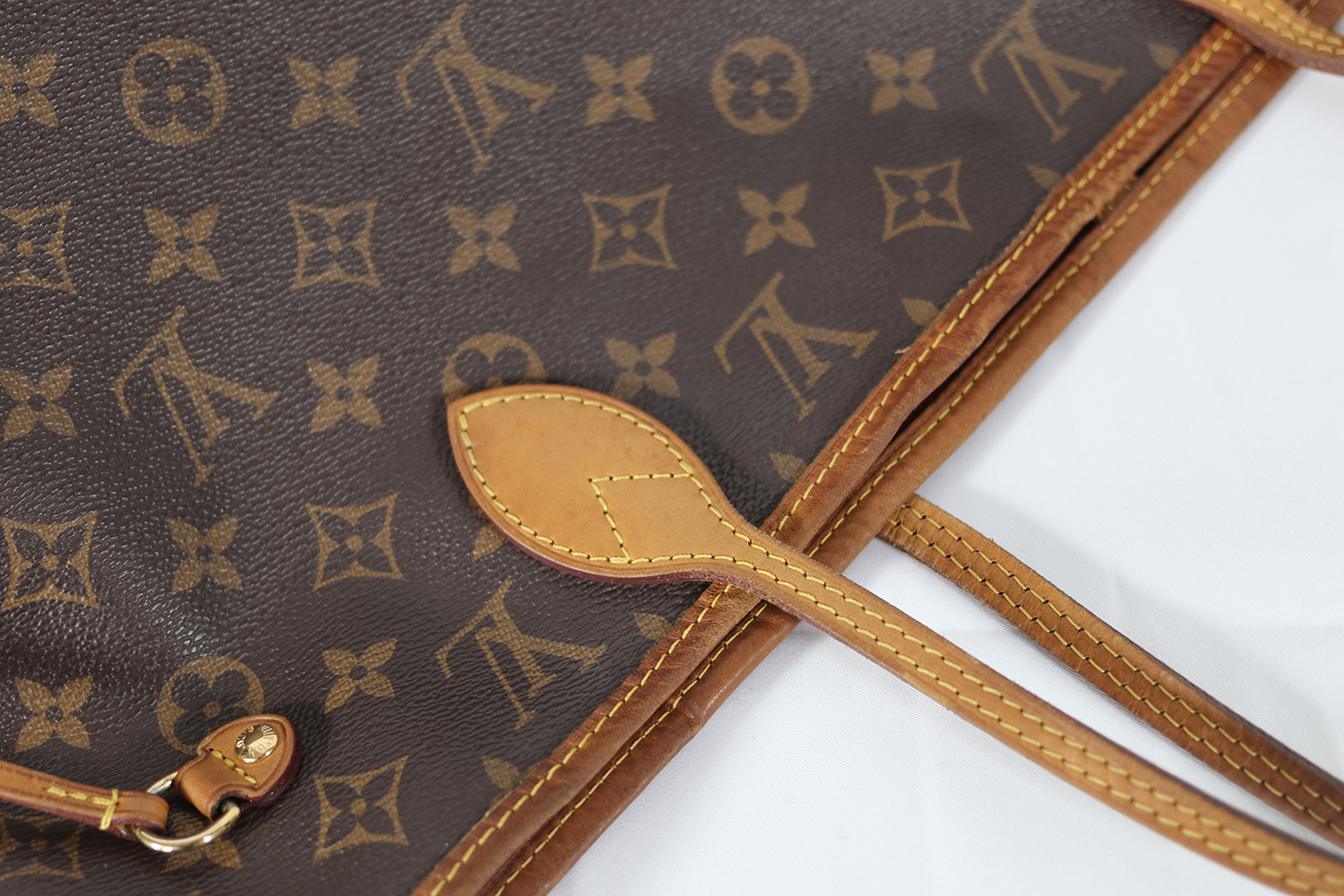 Borsa Louis Vuitton Neverfull MM ref. M40996 Tela Monogram Marrone Orologi Dintorni Vintage