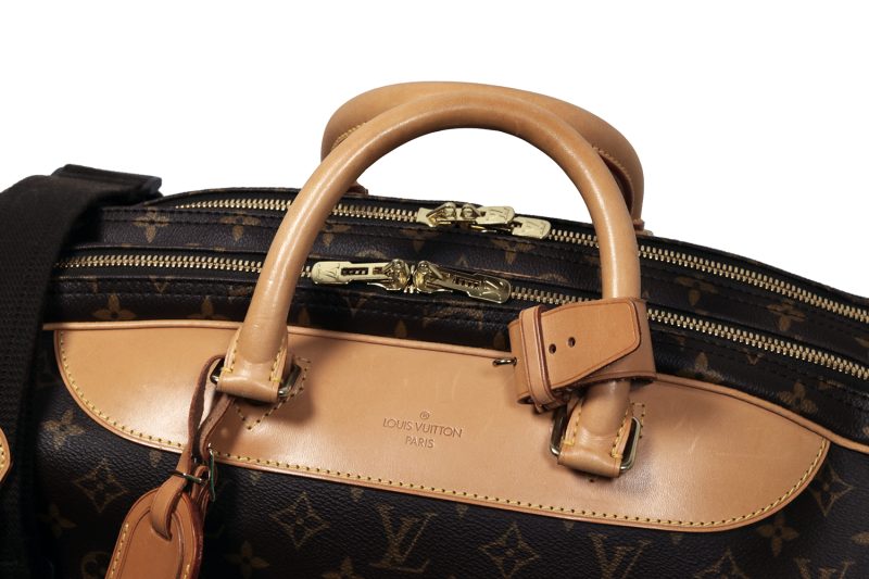 Pre-Loved Borsa da Viaggio Louis Vuitton Alize M41392 Tela Monogram Marrone - immagine 8