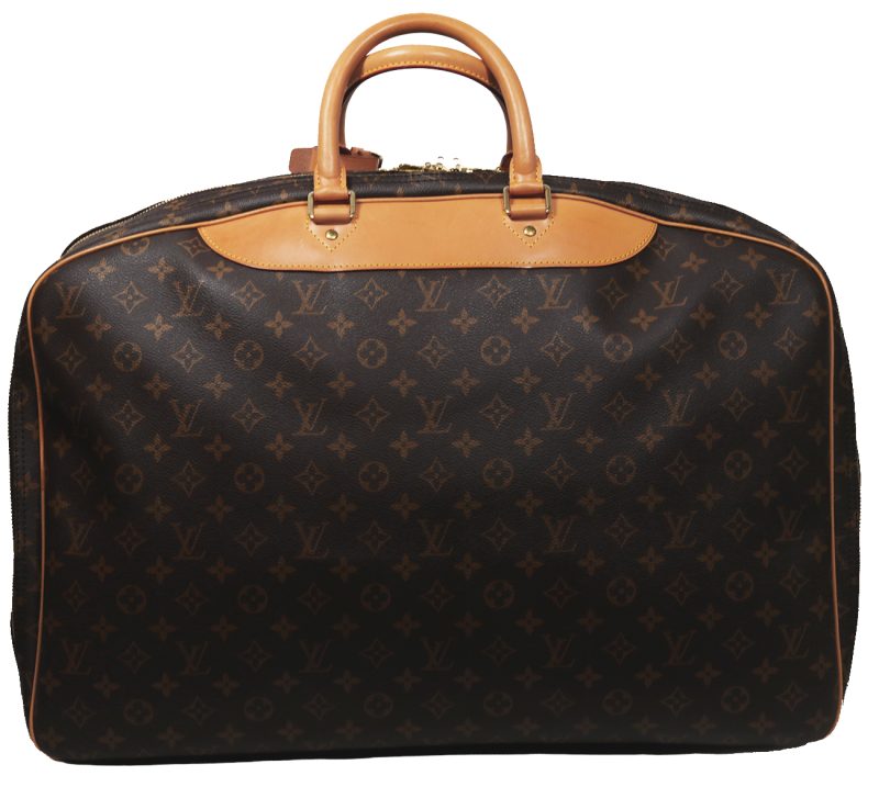 Pre-Loved Borsa da Viaggio Louis Vuitton Alize M41392 Tela Monogram Marrone - immagine 2