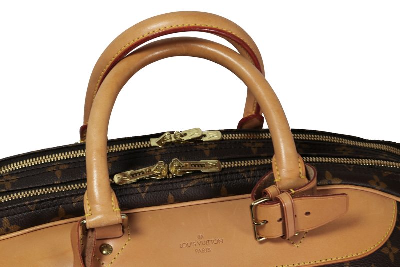 Pre-Loved Borsa da Viaggio Louis Vuitton Alize M41392 Tela Monogram Marrone - immagine 9