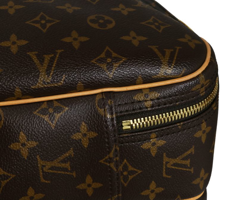 Pre-Loved Borsa da Viaggio Louis Vuitton Alize M41392 Tela Monogram Marrone - immagine 4