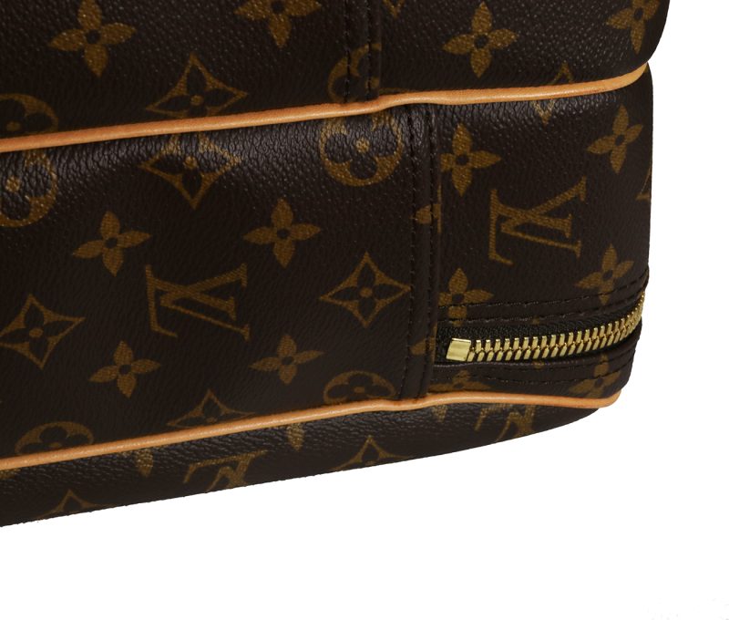Pre-Loved Borsa da Viaggio Louis Vuitton Alize M41392 Tela Monogram Marrone - immagine 5