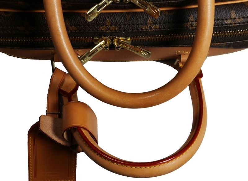 Pre-Loved Borsa da Viaggio Louis Vuitton Alize M41392 Tela Monogram Marrone - immagine 11