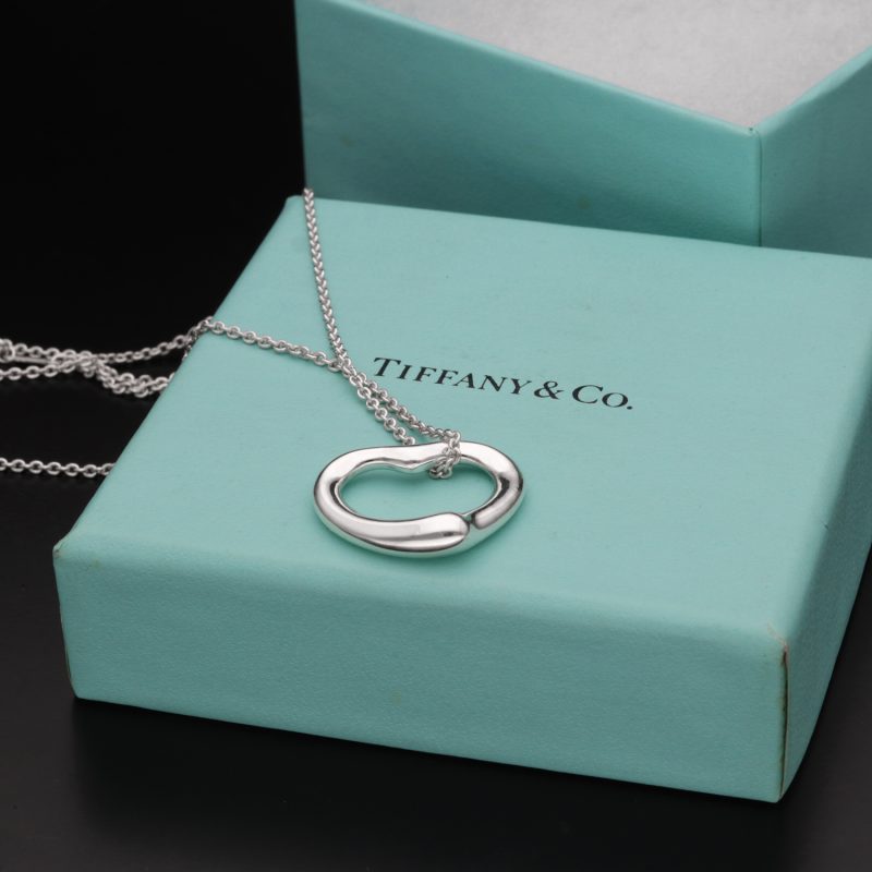 Pre-Loved Tiffany & Co. Open Heart Elsa Peretti Necklace Silver 925 - Image 8
