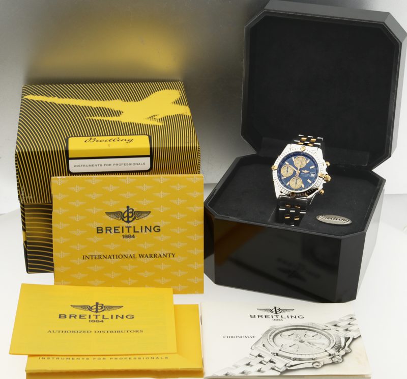 1999 Breitling ref. B13050.1 Chronomat Acciaio e Oro Automatico 39 mm Scatola, Garanzia, Libretti - immagine 16