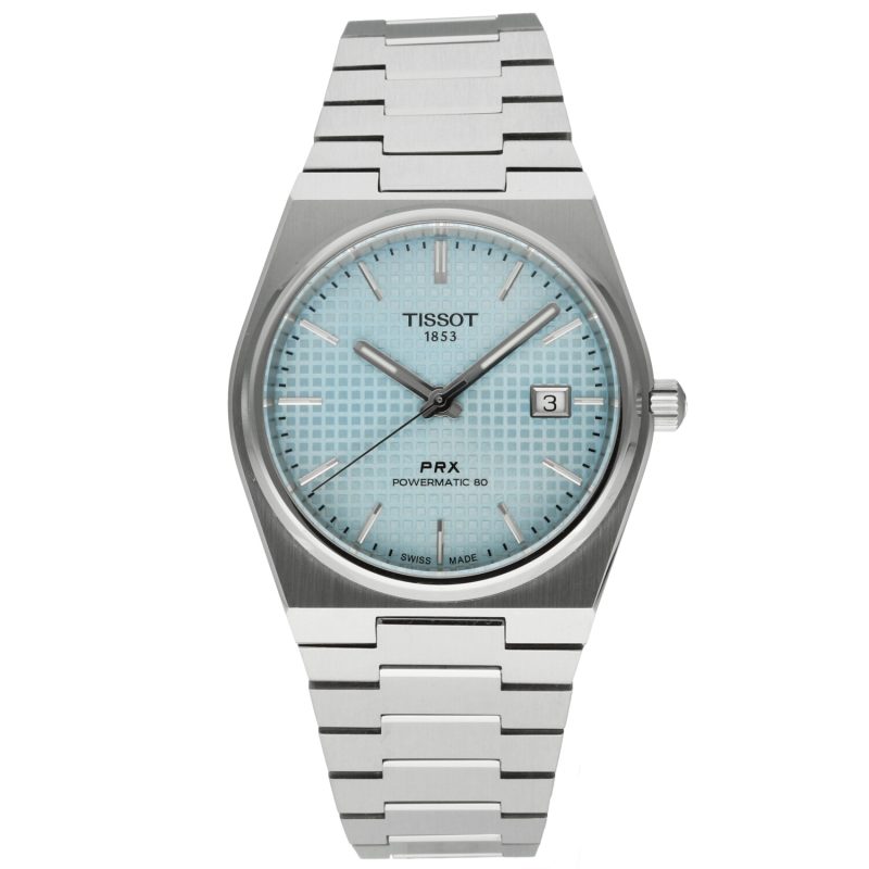 2023 Tissot ref. T137.407.11.351.00 Powermatic 80, Automatic 40 mm Steel on Steel Ice Blue Dial Complete Set - Image 3