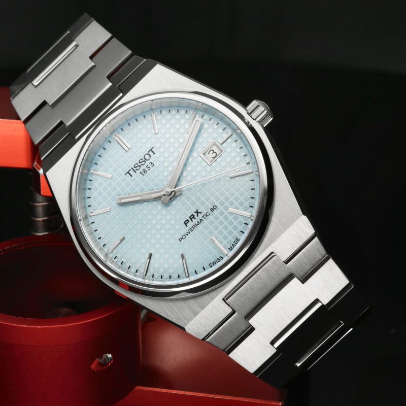 2023 Tissot ref. T137.407.11.351.00 Powermatic 80, Automatic 40 mm Steel on Steel Ice Blue Dial Complete Set - Image 5
