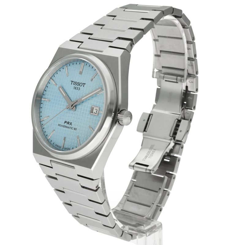 2023 Tissot ref. T137.407.11.351.00 Powermatic 80, Automatic 40 mm Steel on Steel Ice Blue Dial Complete Set - Image 2