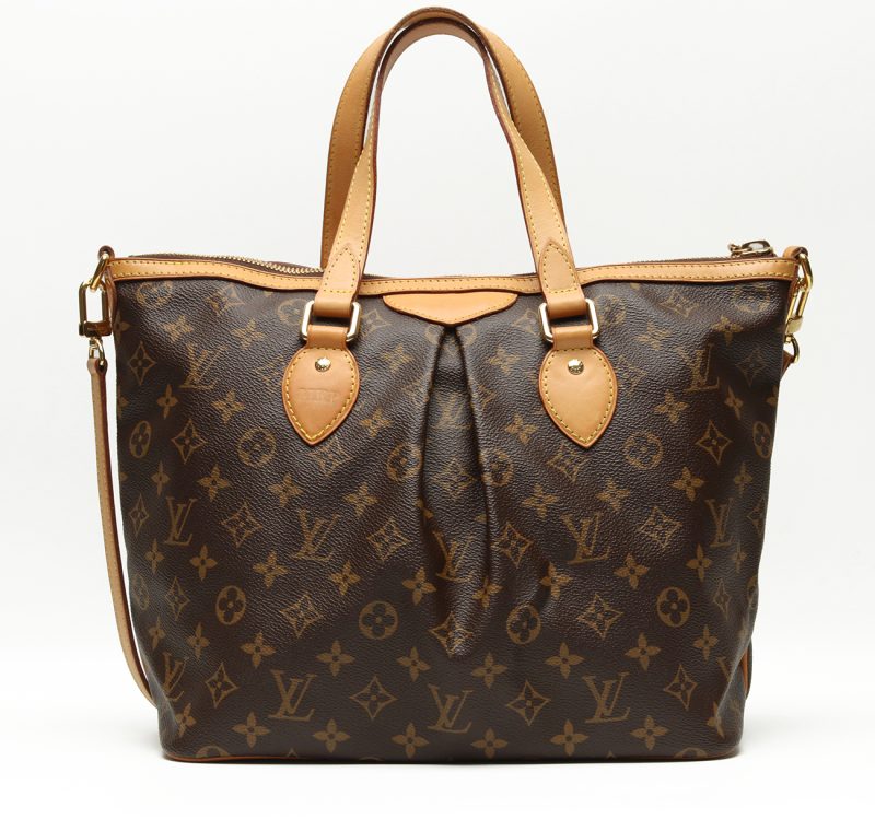 Pre-Loved Borsa Louis Vuitton Palermo PM ref. M40145 Tela Monogram Marrone - immagine 2