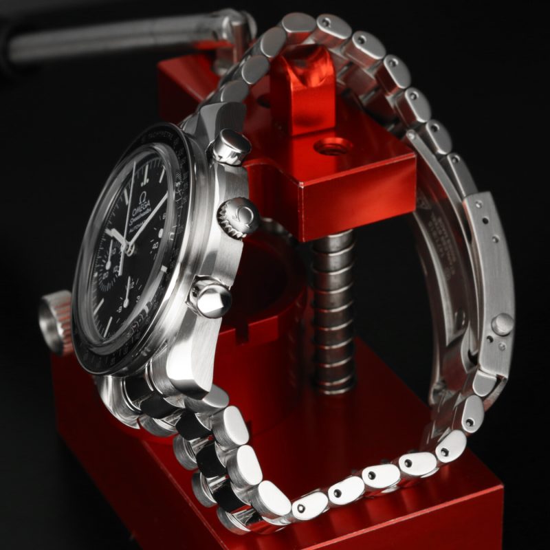 2009 ca. Omega Reduced II Zaffiro 35395000 Speedmaster Automatico 39 mm Scatola+Revisione Omega - immagine 6