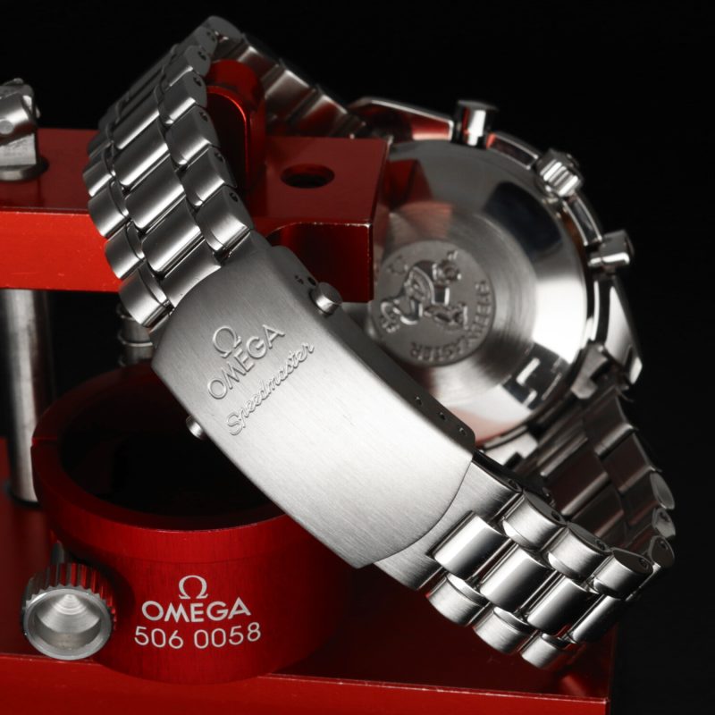 2009 ca. Omega Reduced II Zaffiro 35395000 Speedmaster Automatico 39 mm Scatola+Revisione Omega - immagine 7