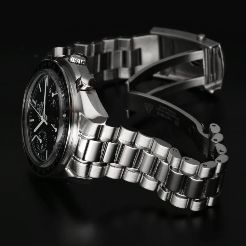 2009 ca. Omega Reduced II Zaffiro 35395000 Speedmaster Automatico 39 mm Scatola+Revisione Omega - immagine 14