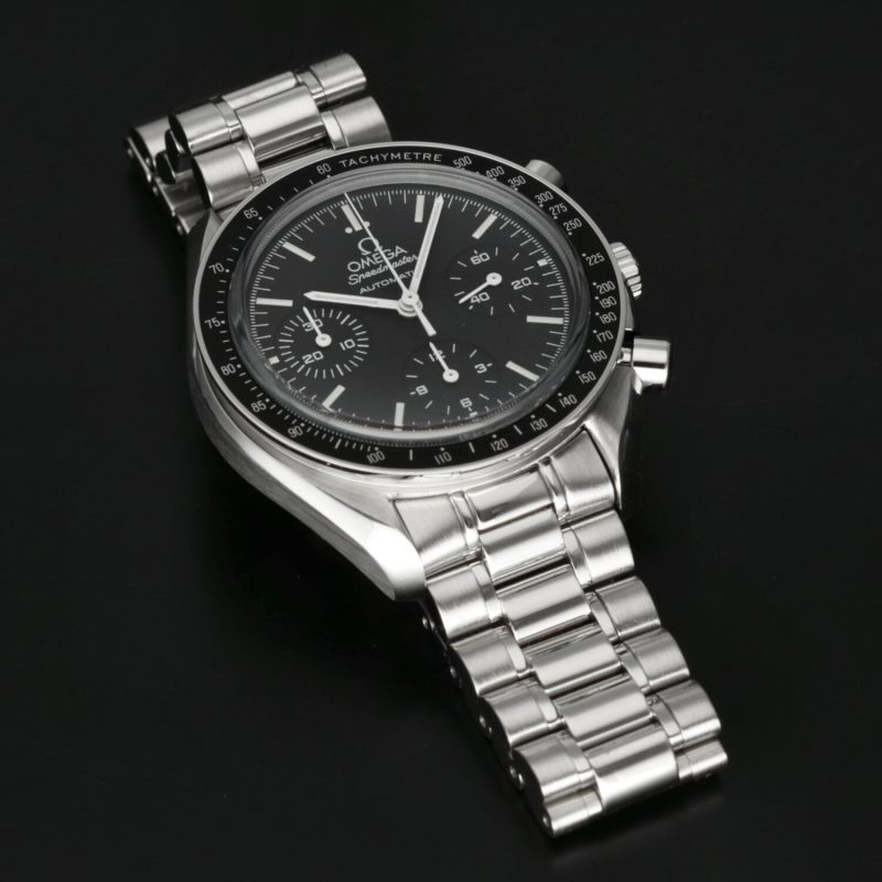 2009 ca. Omega Reduced II Zaffiro 35395000 Speedmaster Automatico 39 mm Scatola+Revisione Omega - immagine 12