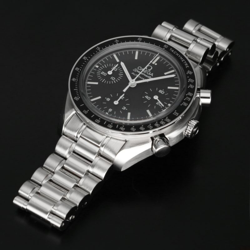 2009 ca. Omega Reduced II Zaffiro 35395000 Speedmaster Automatico 39 mm Scatola+Revisione Omega - immagine 13