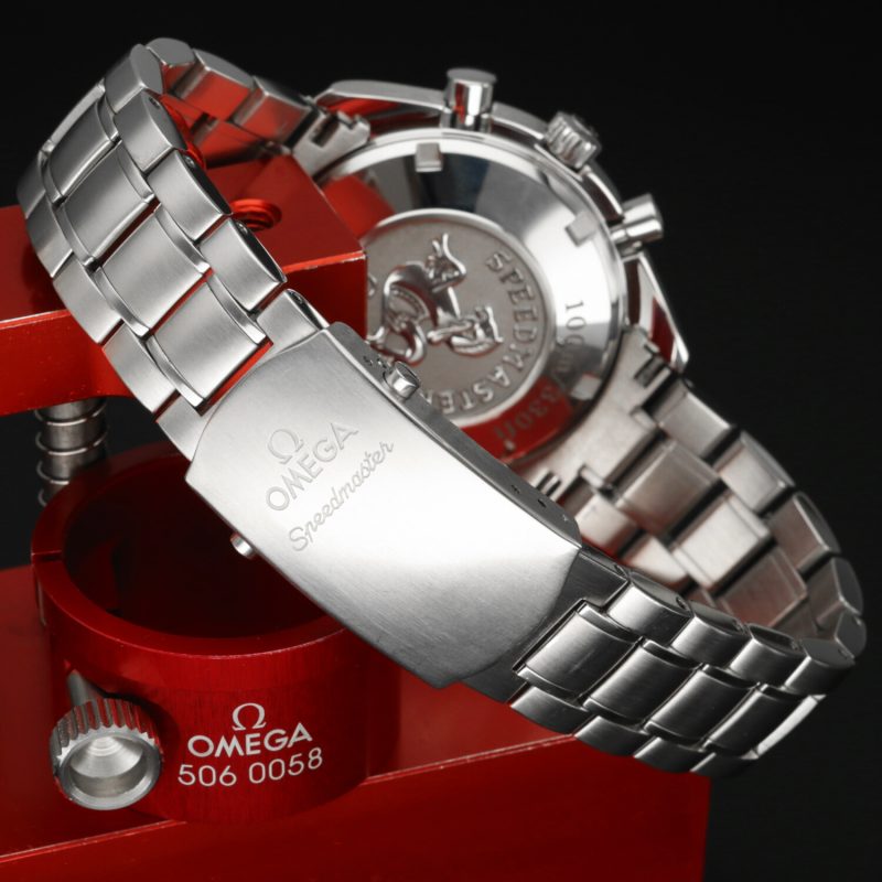 ca. 2012 Unpolished Omega ref. 32205000 Speedmaster Triple Date Automatic Steel on Steel 40 mm Box and Papers - Image 7