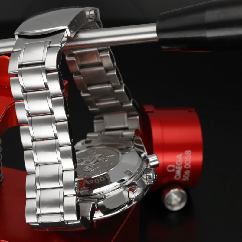 ca. 2012 Unpolished Omega ref. 32205000 Speedmaster Triple Date Automatic Steel on Steel 40 mm Box and Papers - Image 9