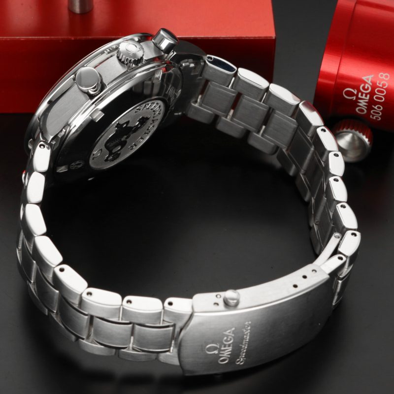 ca. 2012 Unpolished Omega ref. 32205000 Speedmaster Triple Date Automatic Steel on Steel 40 mm Box and Papers - Image 11