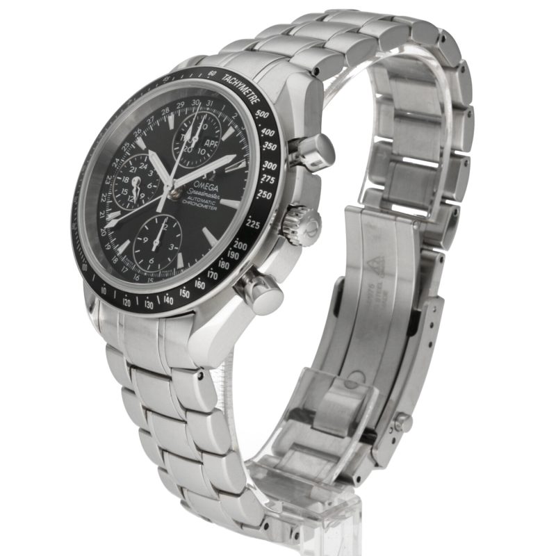 ca. 2012 Unpolished Omega ref. 32205000 Speedmaster Triple Date Automatic Steel on Steel 40 mm Box and Papers - Image 2