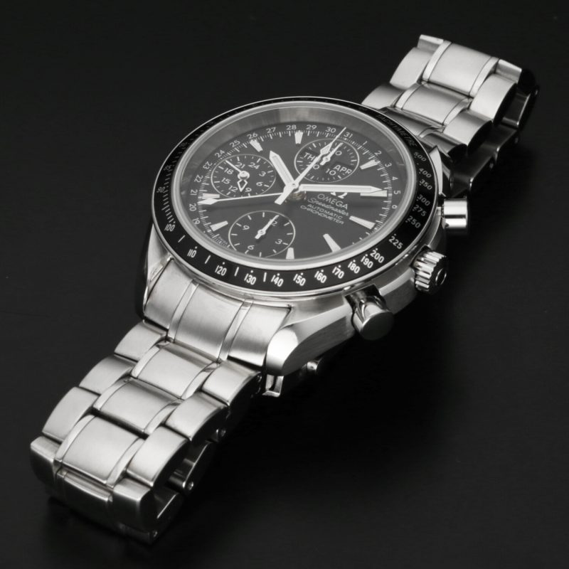 ca. 2012 Unpolished Omega ref. 32205000 Speedmaster Triple Date Automatic Steel on Steel 40 mm Box and Papers - Image 13
