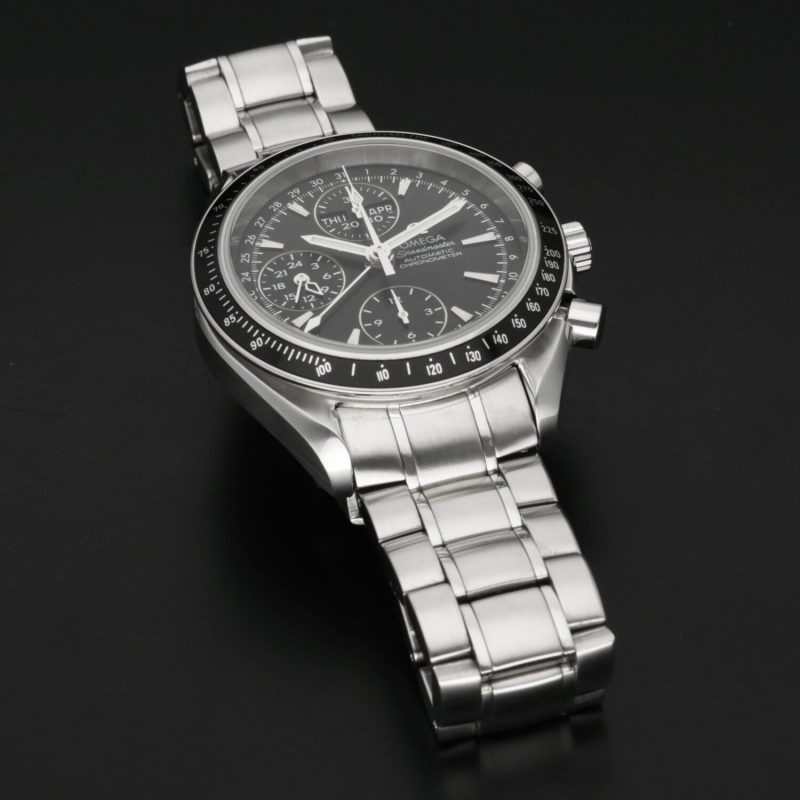 ca. 2012 Unpolished Omega ref. 32205000 Speedmaster Triple Date Automatic Steel on Steel 40 mm Box and Papers - Image 12